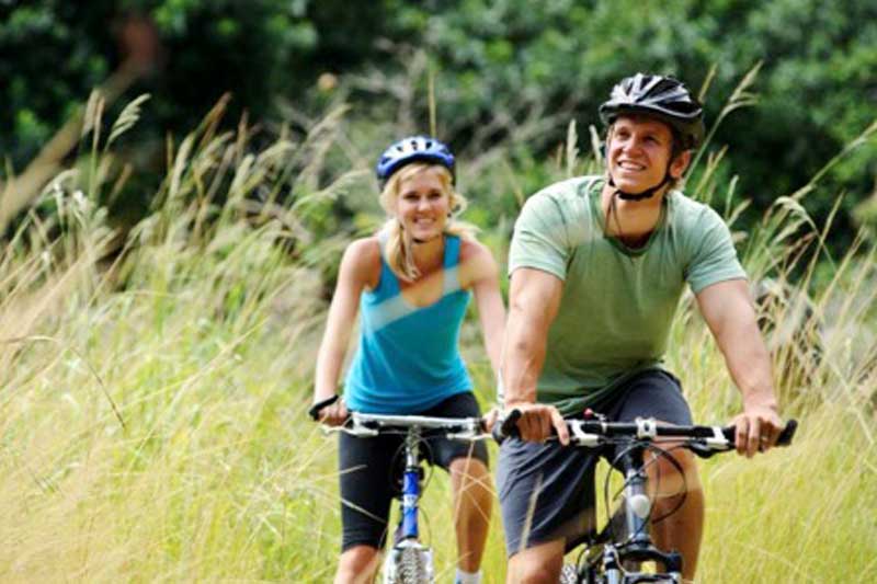 Photo of couple on Bike Ride.