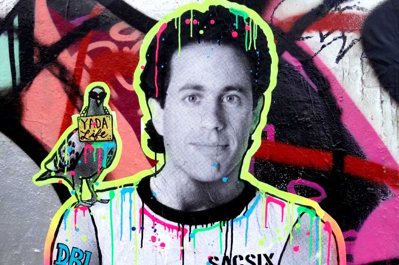 Photo collage includes photo of Jerry Seinfeld.