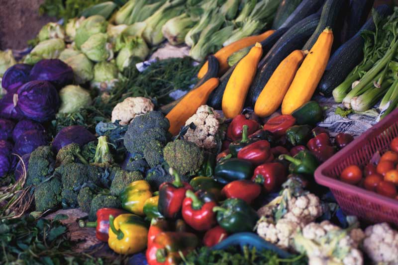 Photo of vegetable variety for sale.