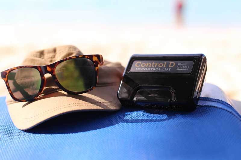 Photo of blood sugar measurement device.