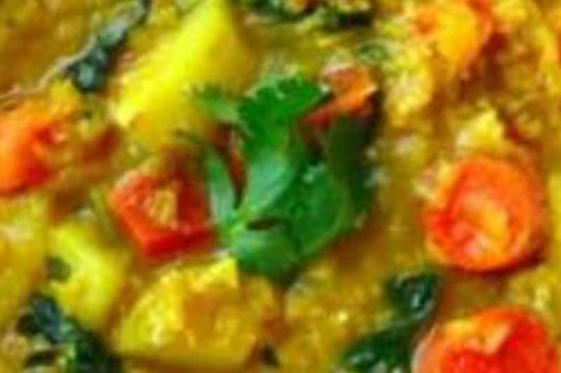 Closeup photo of stew.